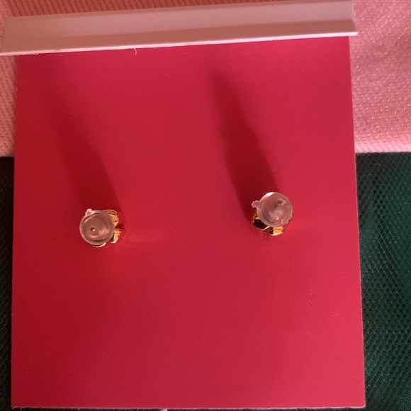 NEW KATE SPADE “SO FOXY” GOLD FOX STUD EARRINGS w/PINK DUSTBAG - Picture 6 of 14